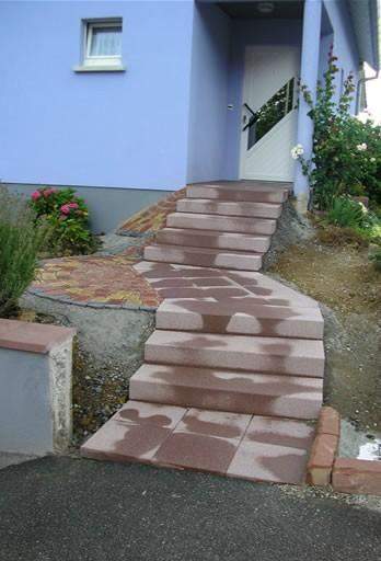 Conception d'escalier en matériau minéral Haguenau